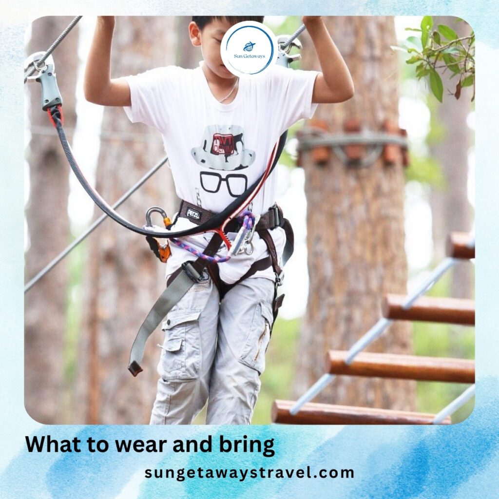 What to wear and bring when joining rope course in Vietnam