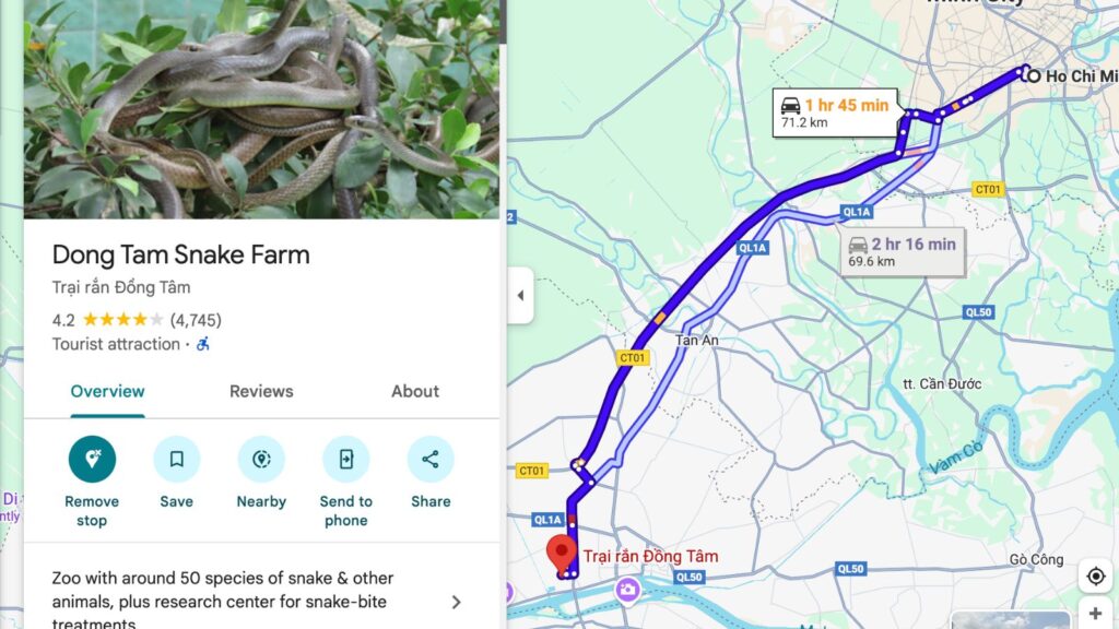 Dong Tam Snake Farm in Vietnam