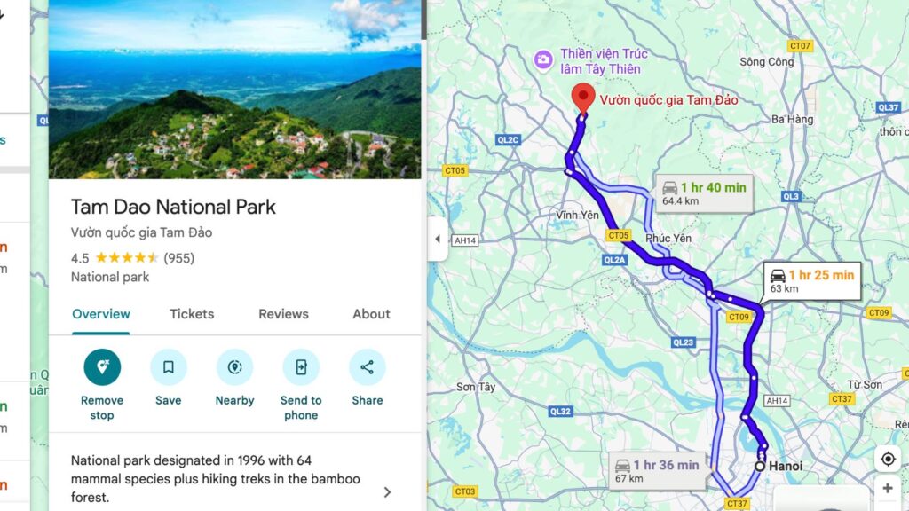 travel to Tam Dao National Park