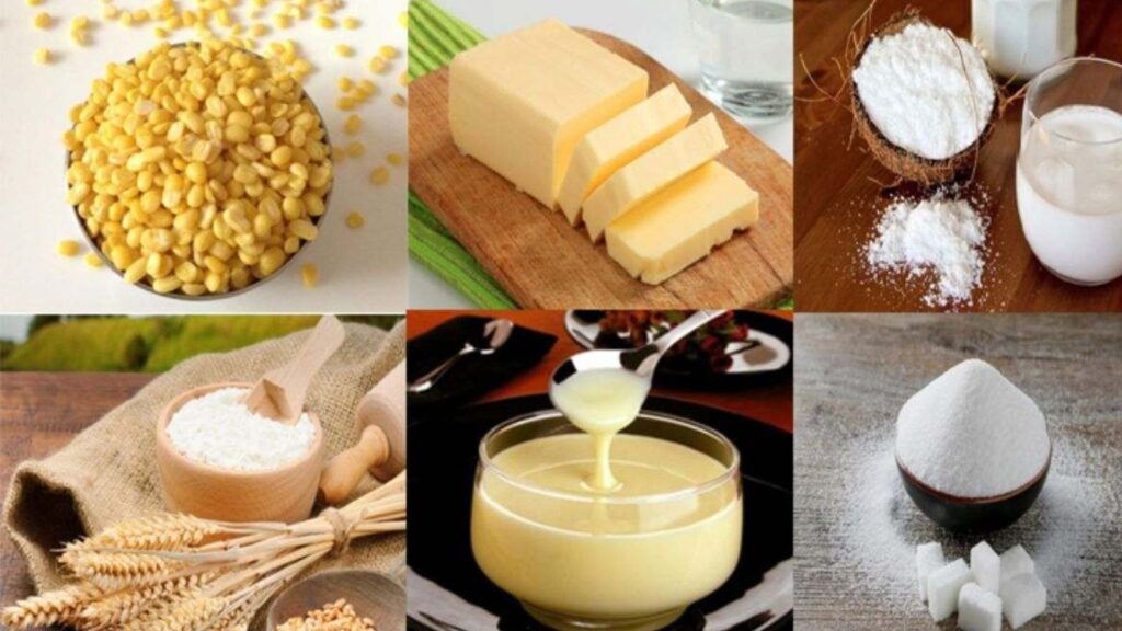 Vietnamese mung bean cake ingredients