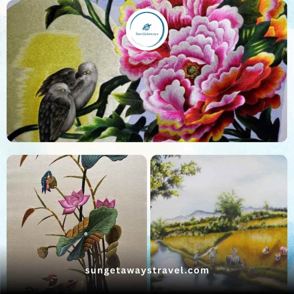 Common Themes in Vietnamese Embroidery Art