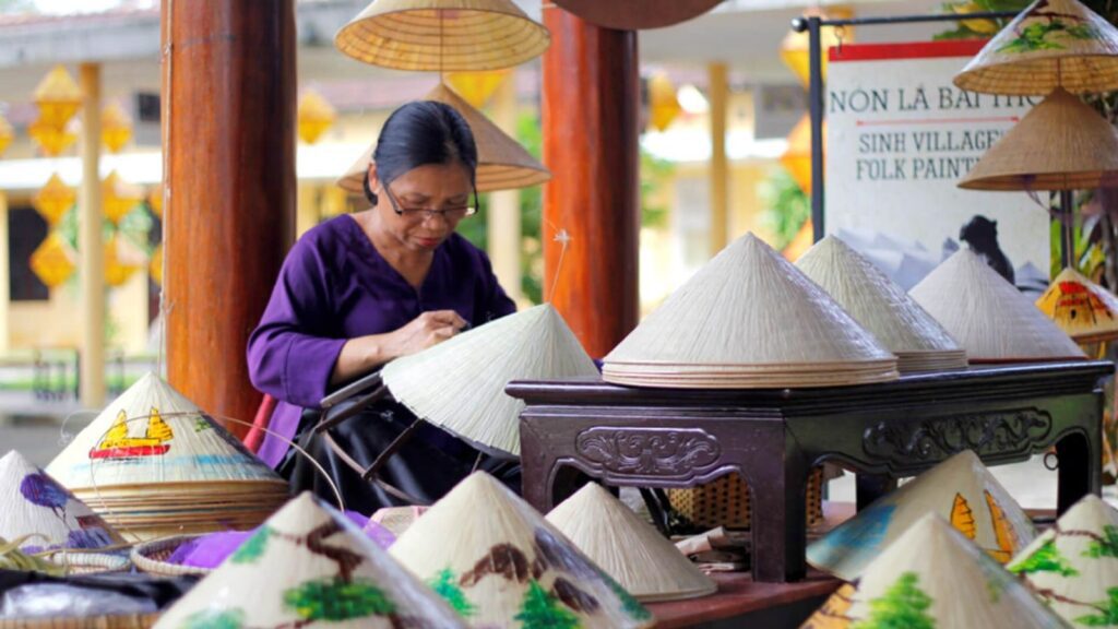 Vietnam conical hat village