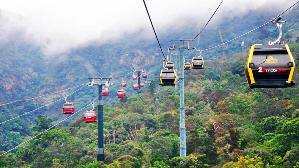 vietnam cable car to mountain